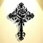 Jesus Cross Unique Design - Christmas & Baptism Decor - For Church or Home - Image 2