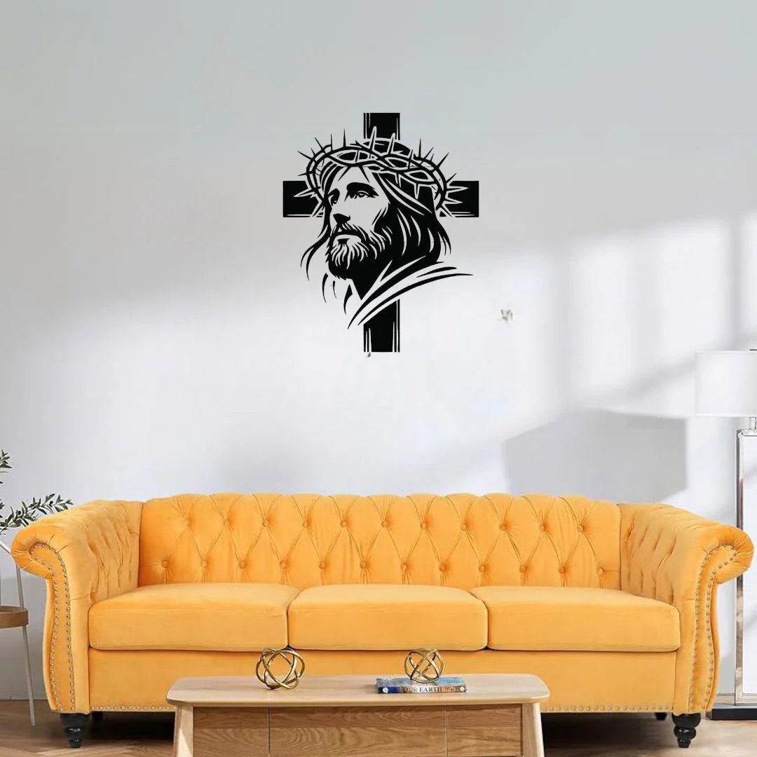 3_a1cb7c3a-f362-455f-98a8-fd1ec63f8ba8 Jesus Christ with Cross - Christmas & Baptism - For Church or Home - Image 1