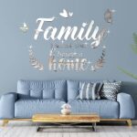 3D Decor Family Letter Quotes Wall