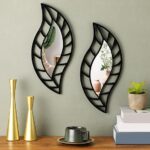 Mounted Art Leaf Wall Decor Mirror - Wall Mirror - Mirror - Image 4