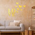 Love & Hearts Wall Mirror - Modern Home Decoration - Image 3