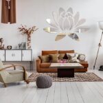 Lotus Flower Mirror - Modern Home Decal - Image 3