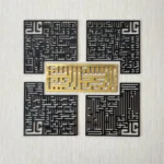 4 Quls Kufic Bismillah, Islamic Wall Art
