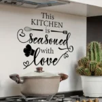 Kitchen Decor - This Kitchen is seasoned with Lover - Home Wall Decor