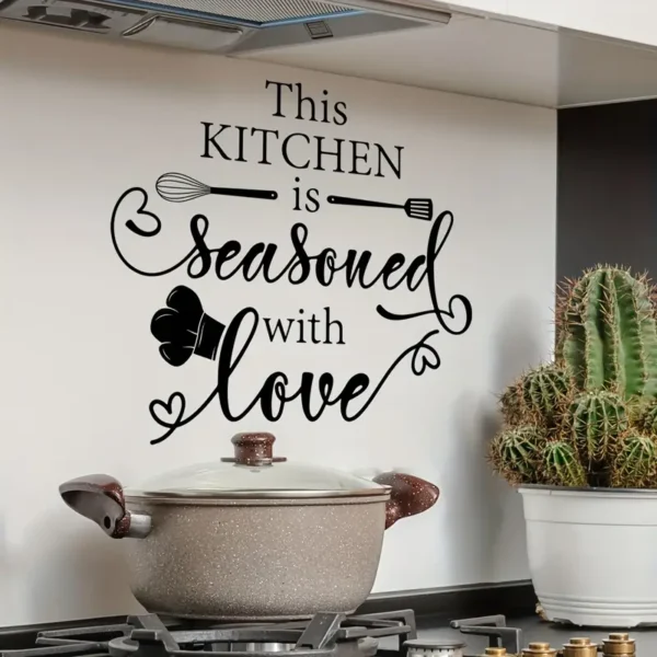 Kitchen Decor - This Kitchen is seasoned with Lover - Home Wall Decor