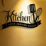 Kitchen, Love Served Daily - Beautiful Kitchen Wall Decal - Best For Gifting - Image 3