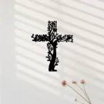Jesus Cross Tree & Leaves Christian Home Décor - Christmas & Baptism - For Church & Home Decal - Image 4