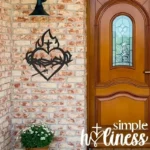 Catholic Cross with Thorns & Flames, Modern - Christian Home Decor - - Christmas & Baptism - For Church or Home