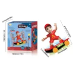 Electric RC Stunt Skateboard | 360° Spinning Remote Control Skateboard Toy | Ages 3+ | 26.5 x 12.9 x 25 cm - Image 3