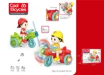 Cool CO Stunt Tricycle Toy | Light, Music & 360° Rotating Fan Blades | Fun Ride-On Action for Kids | Front-Sitting Design
