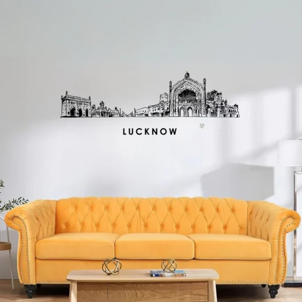 Lucknow, India - Skyline  Wall Art - Home Decal - Indian National Day