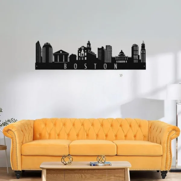 Boston, America - Skyline Wall Art - Home Decal - National Day